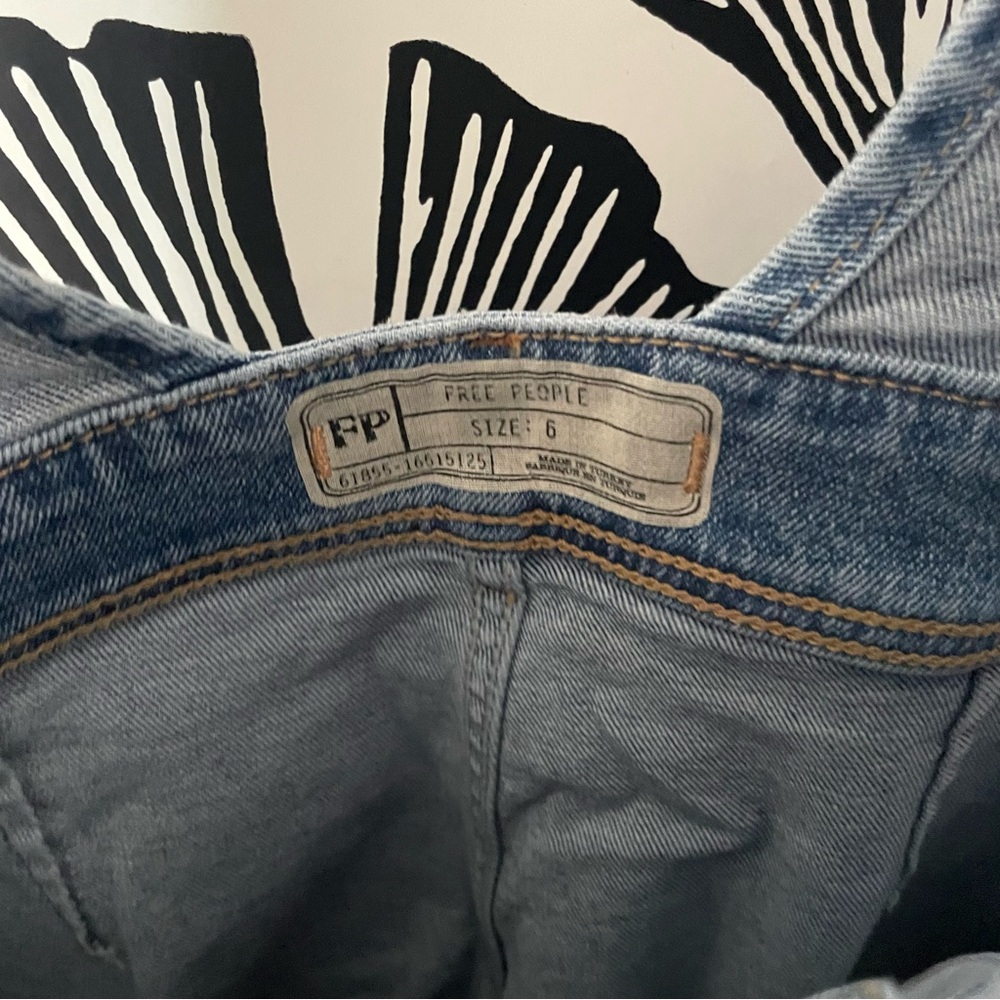 Free People A-Line Denim Overalls - Picture 6 of 8